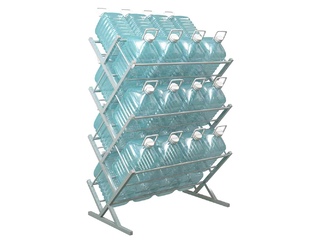 Фото Двустороний стеллаж Стилс-28 для 5л бутылей. Стойки и стеллажи для бутилированной воды.