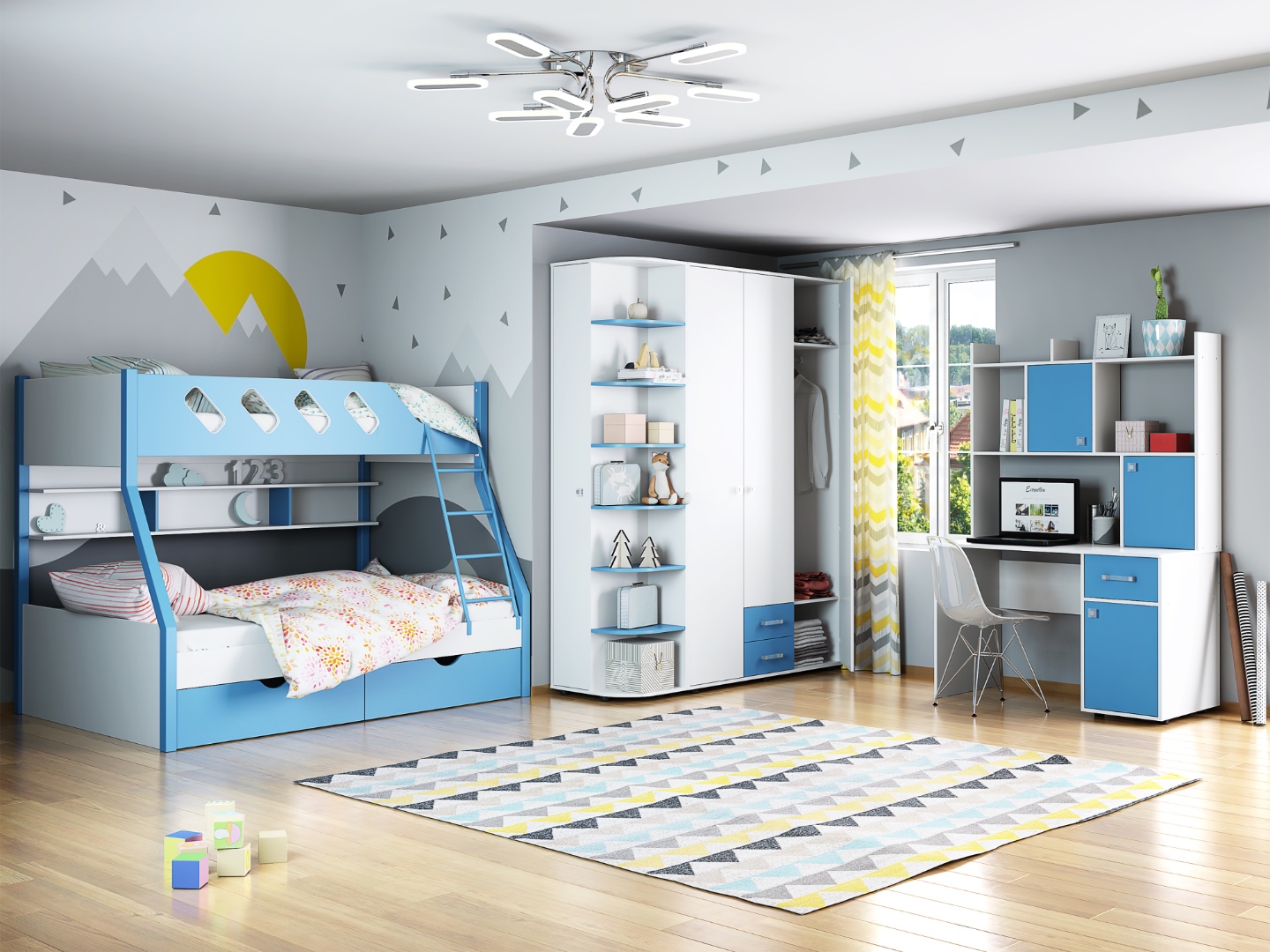 комплект детской мебели индиго